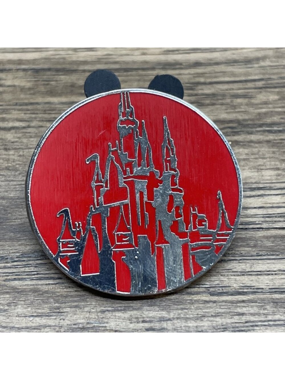 Disney Park Icons Collection 2011 Red Cinderella Castle Trading Pin